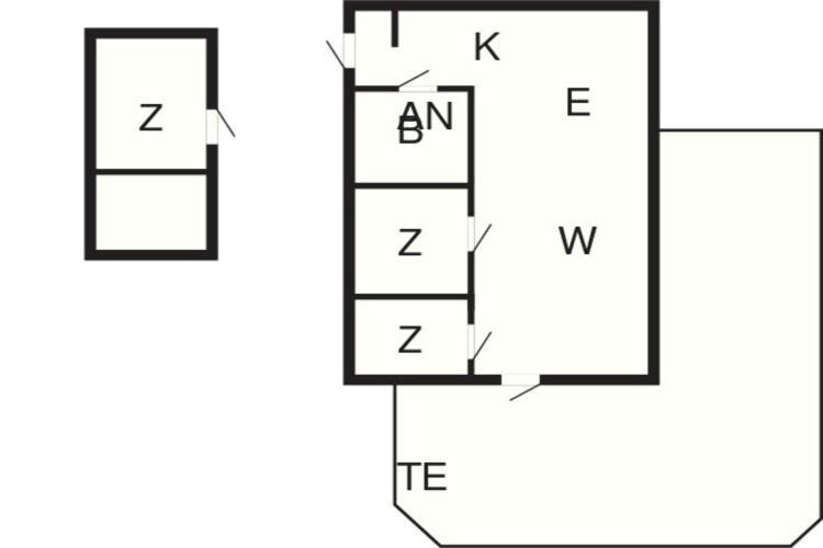 6 Person Holiday Home In 슬라겔스 외부 사진